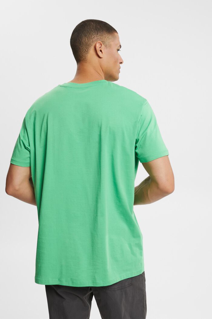 Jersey T-shirt, 100% katoen, GREEN, detail image number 4