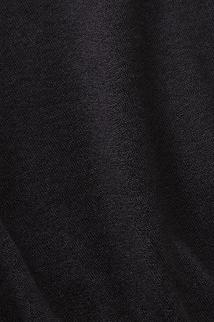 Dunne, gebreide trui, BLACK, detail image number 5