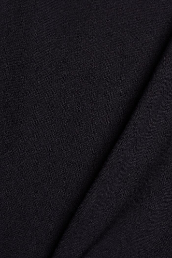 T-shirt à broderie, 100 % coton biologique, BLACK, detail image number 4