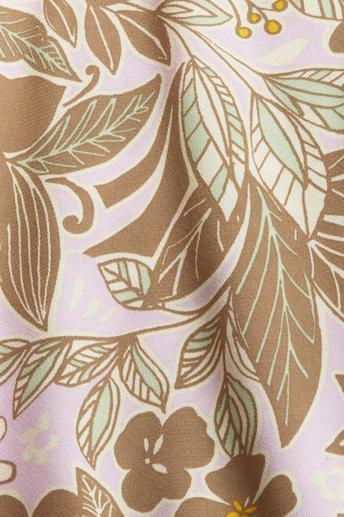 Printed blouse van LENZING™ECOVERO™, LAVENDER, detail image number 4