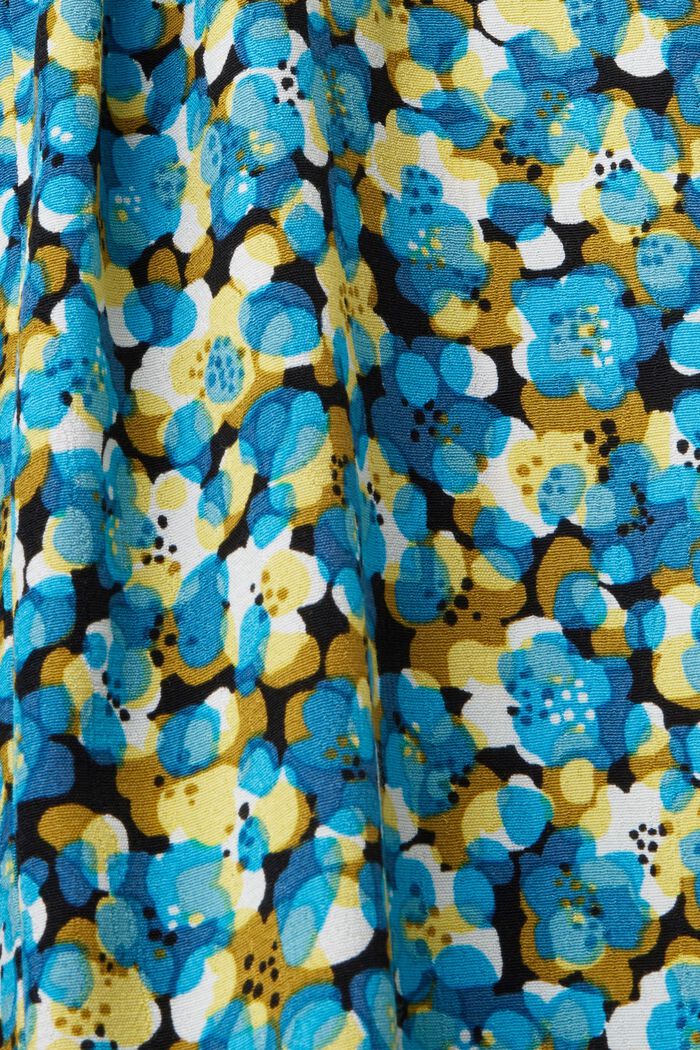 Mouwloze midi-jurk met print all-over, TURQUOISE, detail image number 5