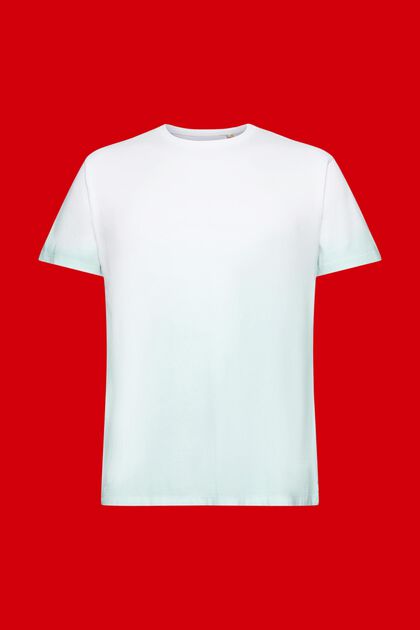 Tweekleurig T-shirt met faded look