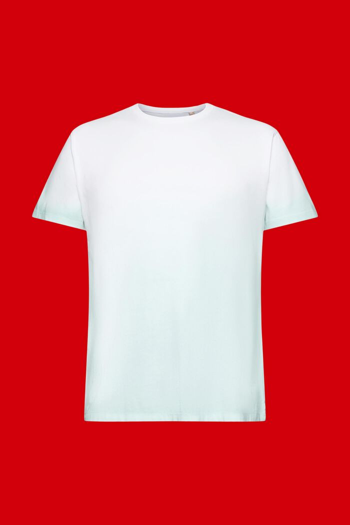 Tweekleurig T-shirt met faded look, LIGHT AQUA GREEN, detail image number 6