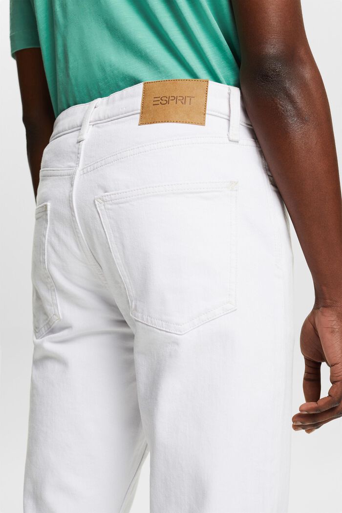 Slim fit jeans met middelhoge taille, WHITE, detail image number 3