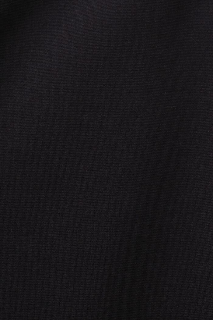Punto-broek met rits bij de zoom, BLACK, detail image number 6