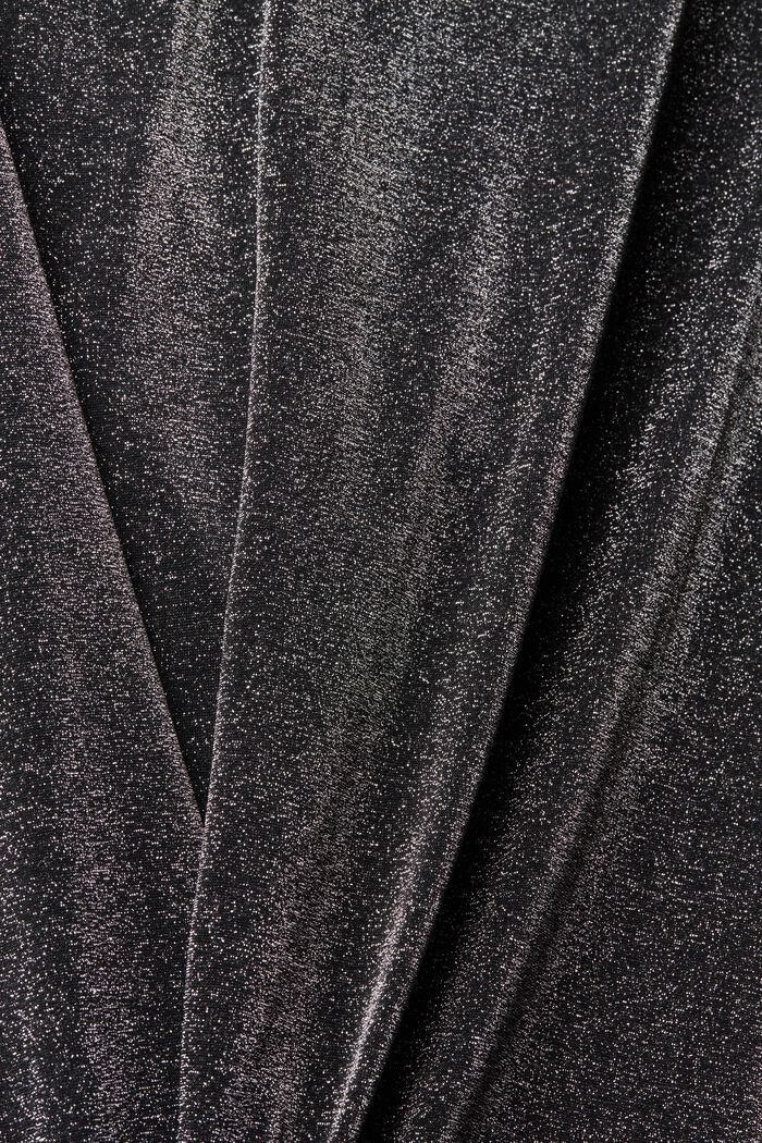 High-rise legging van mesh met glittereffect, BLACK, detail image number 5