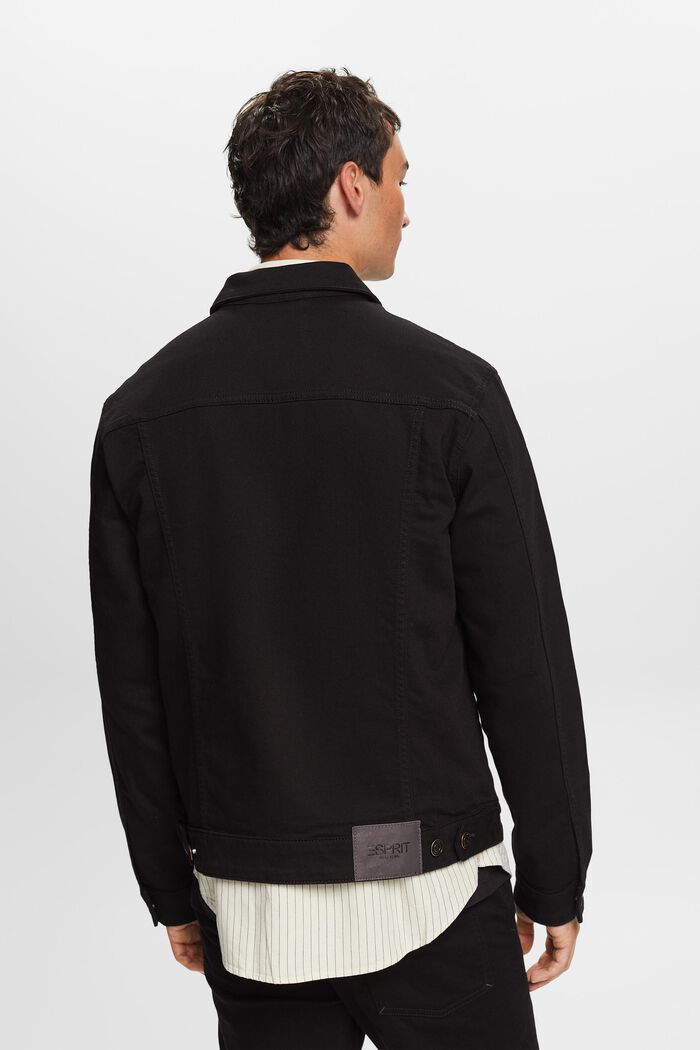 Denim trucker jacket, BLACK RINSE, detail image number 3