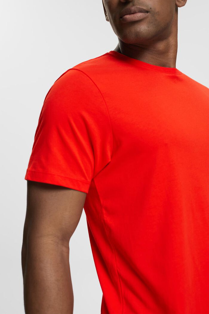 Jersey T-shirt, 100% katoen, RED, detail image number 0