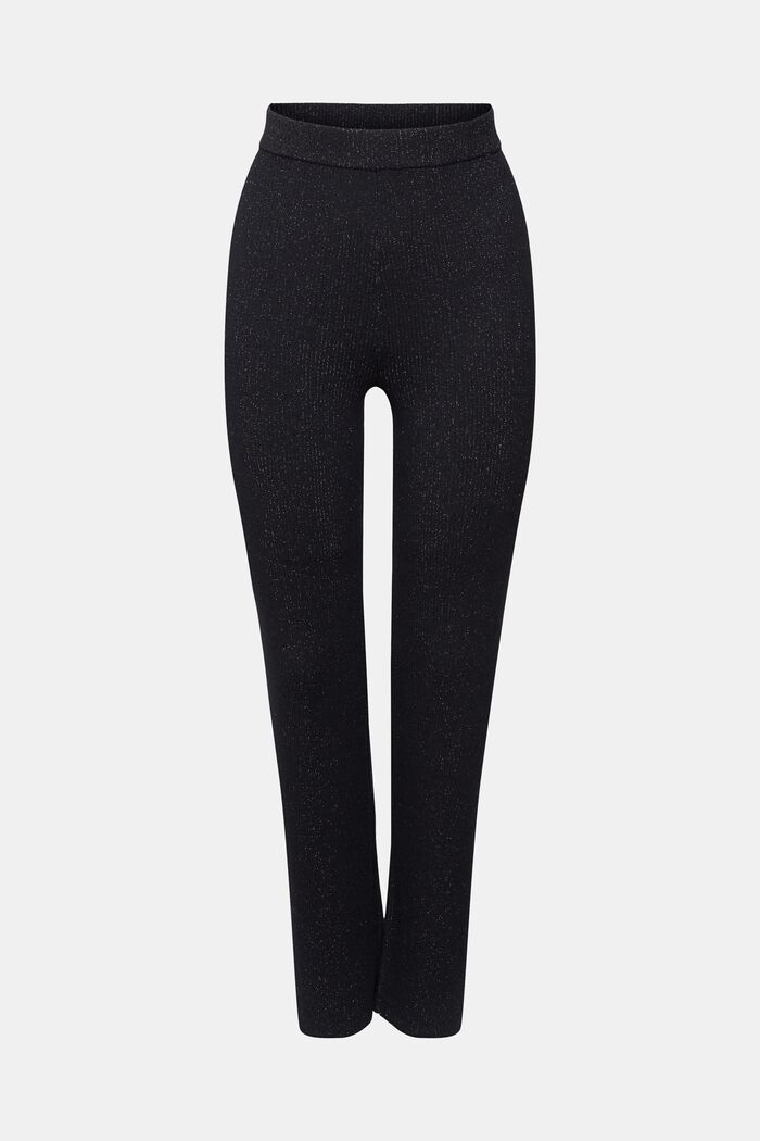 Pantalon en maille scintillant, BLACK, detail image number 6