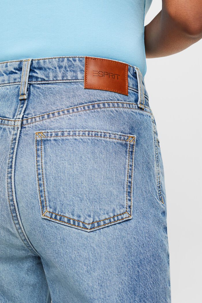 Retro jeans met rechte pijpen, BLUE MEDIUM WASHED, detail image number 4