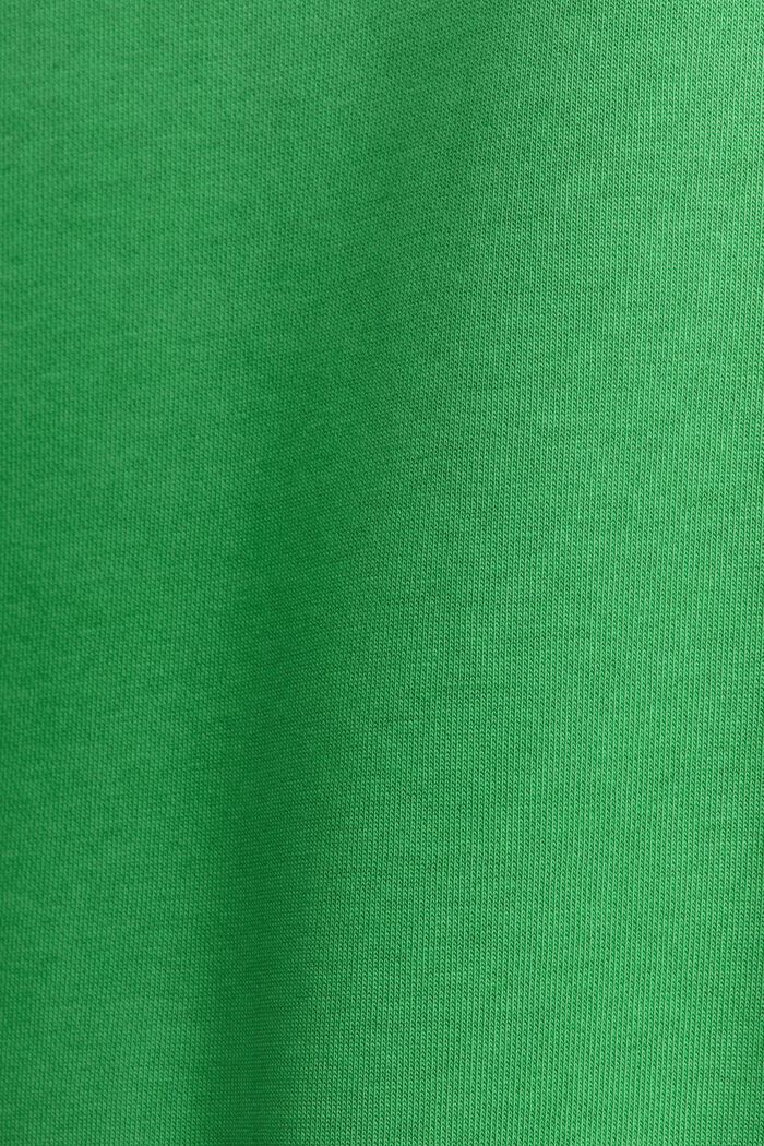 Uniseks hoodie van fleece met logo, GREEN, detail image number 4