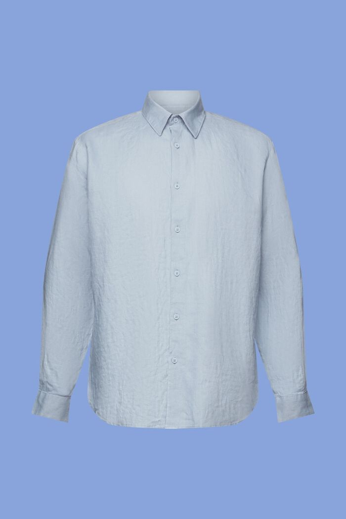 Linnen overhemd, LIGHT BLUE LAVENDER, detail image number 6