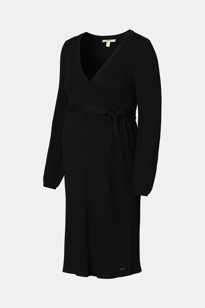 Dresses knitted, BLACK, detail image number 4