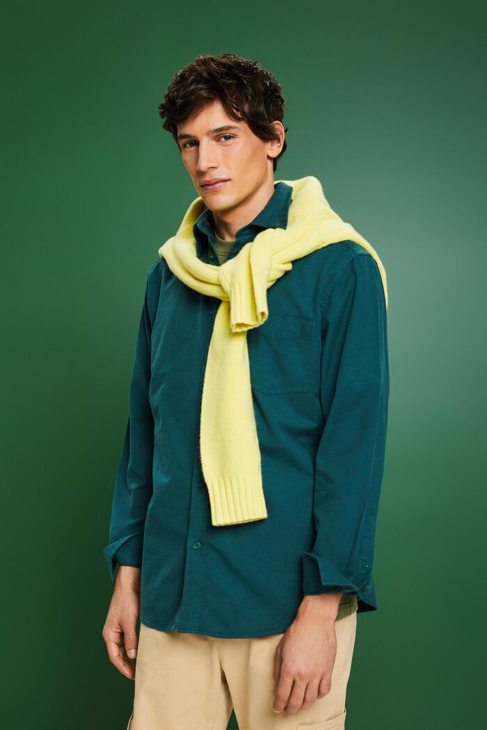 Twill regular fit-overhemd, EMERALD GREEN, detail image number 0