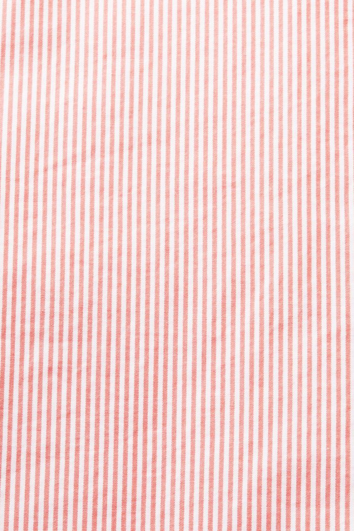 Chemise en popeline de coton rayée, CORAL RED, detail image number 5