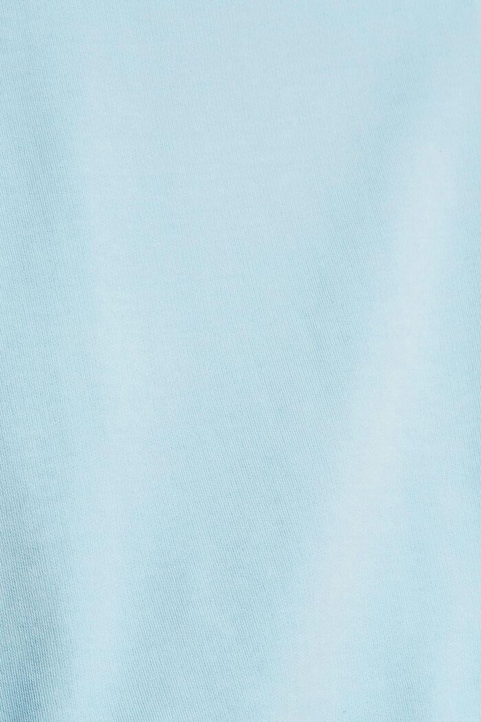 Sweat-shirt en pur coton, GREY BLUE, detail image number 1