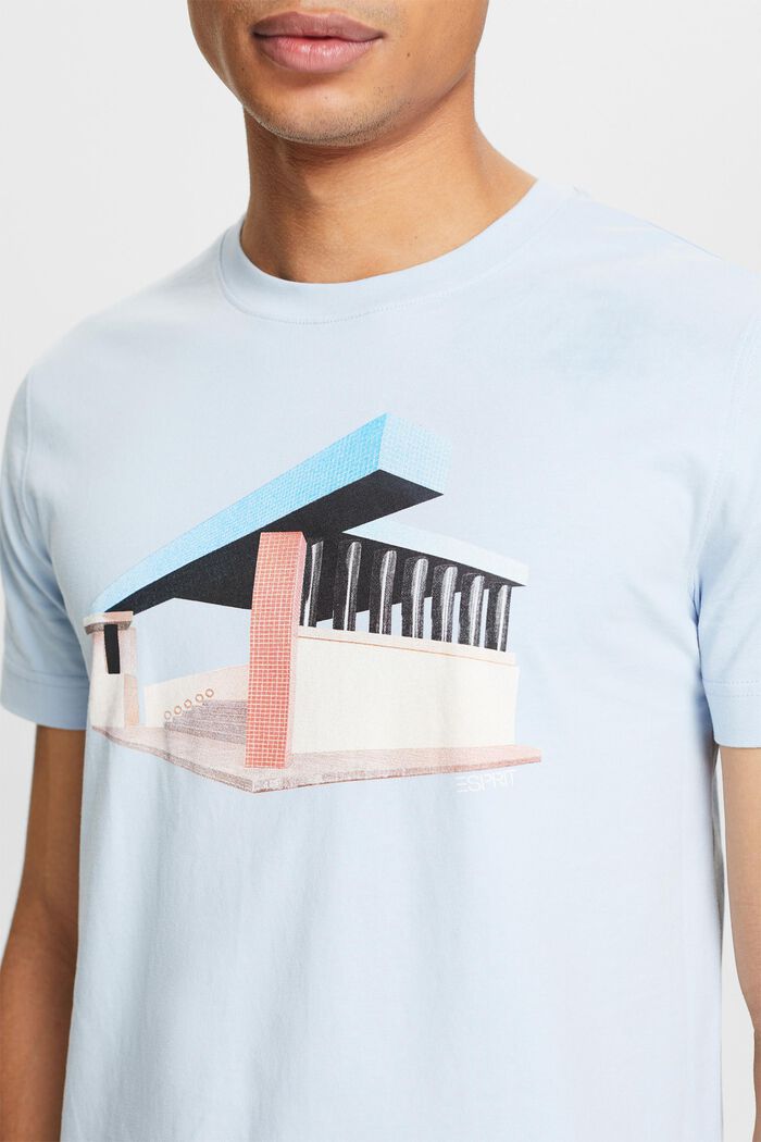 Grafisch  T-shirt met print, LIGHT BLUE, detail image number 3