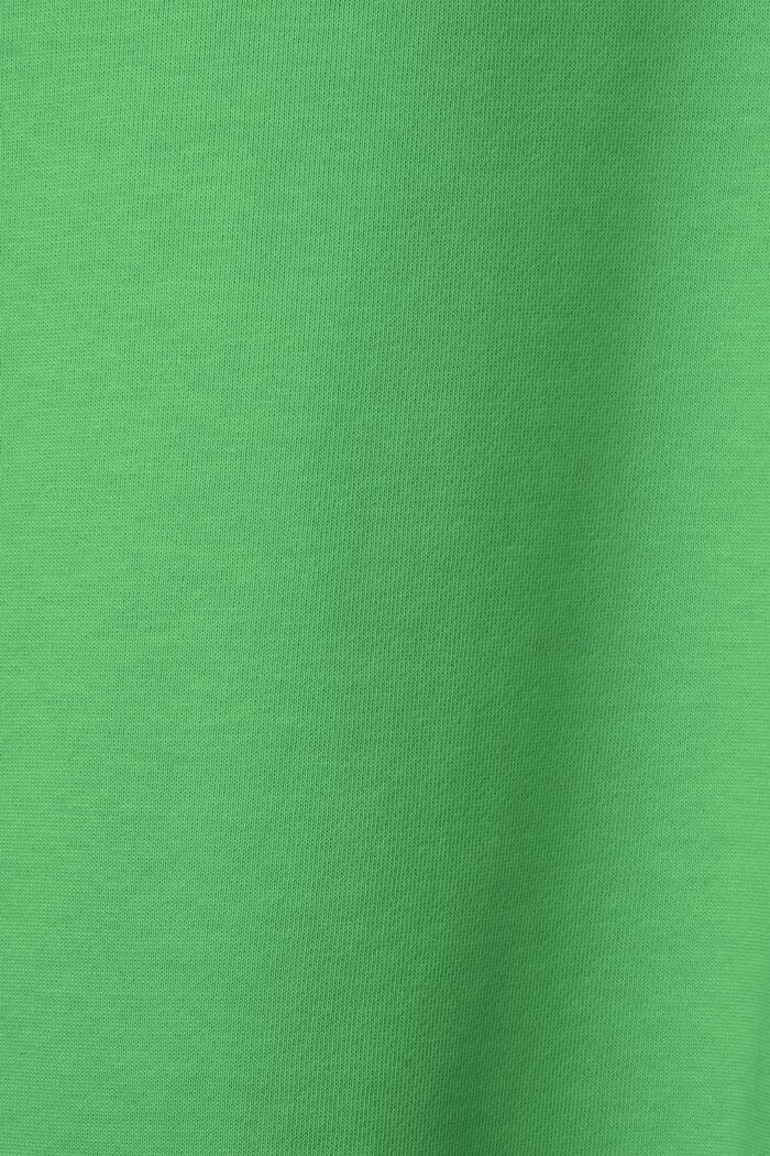 Logo-sweatbroek van katoenen fleece, GREEN, detail image number 7