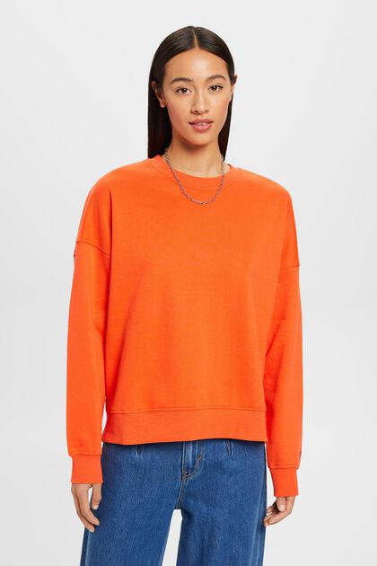 Sweat-shirt oversize, ORANGE RED, overview