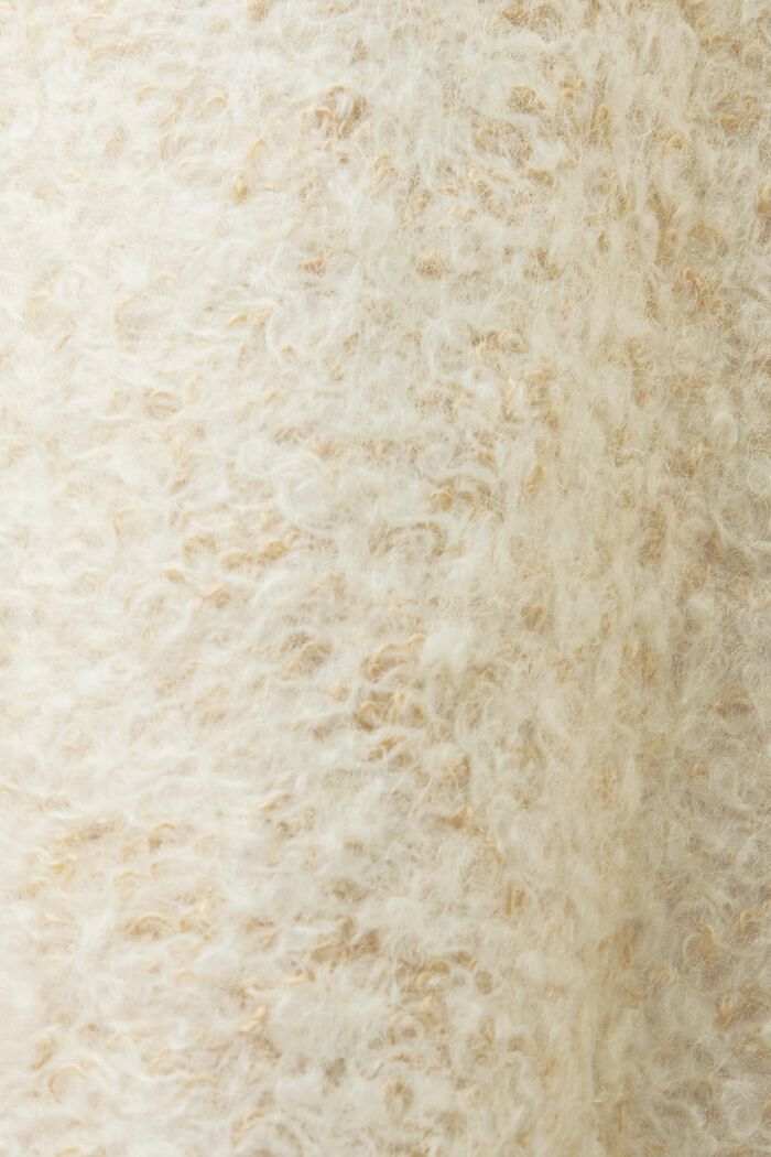 Mantel uit een mix van krullende wol, SAND, detail image number 5