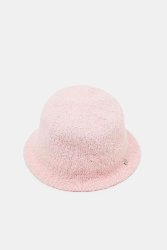 Gebreide bucket hat, PASTEL PINK, detail image number 0