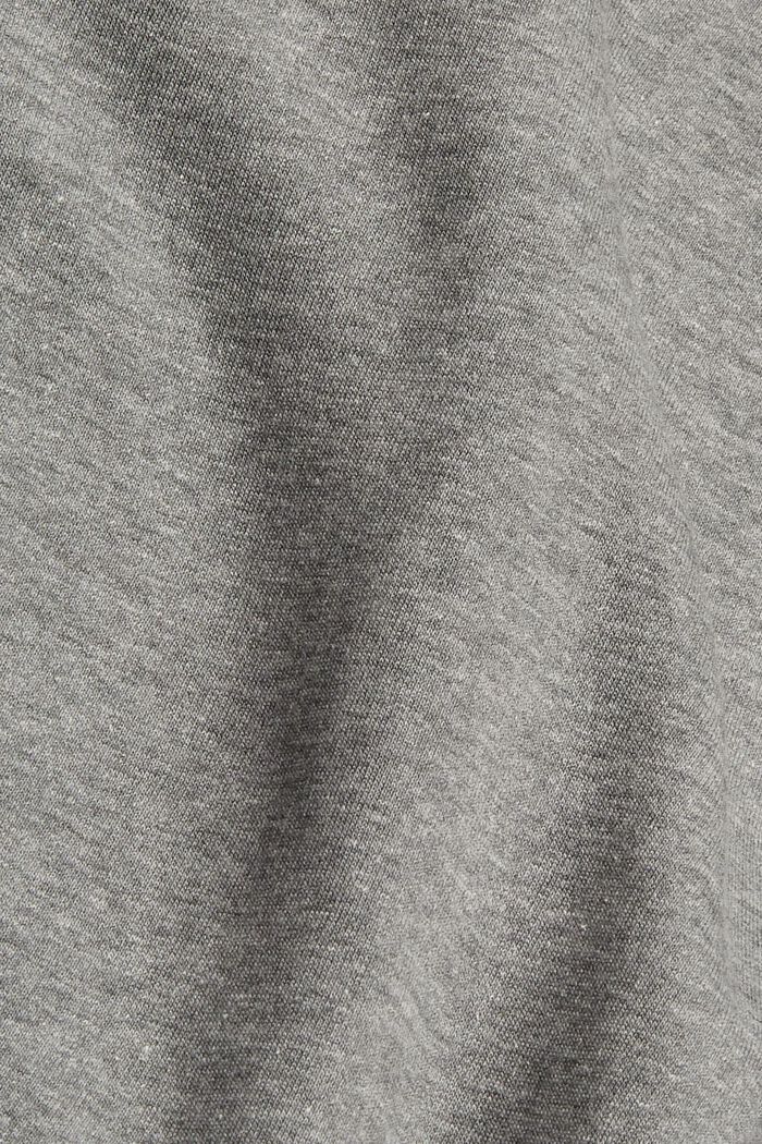 Gerecycled: sweatshirt met logoborduursel, MEDIUM GREY, detail image number 1