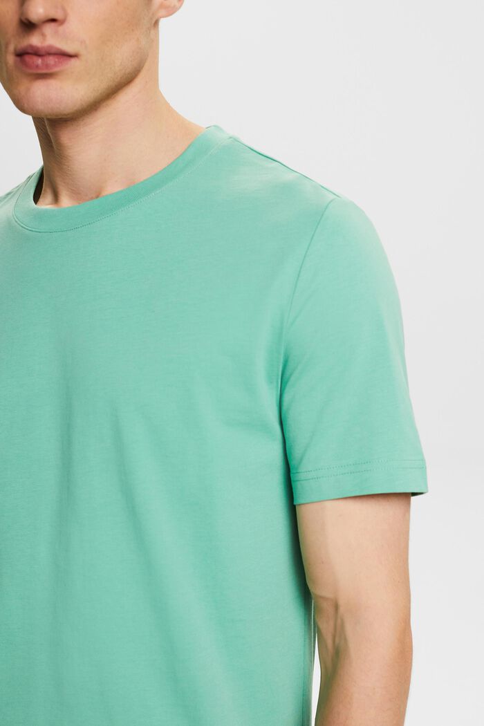T-shirt en jersey à col ras-du-cou, DUSTY GREEN, detail image number 3