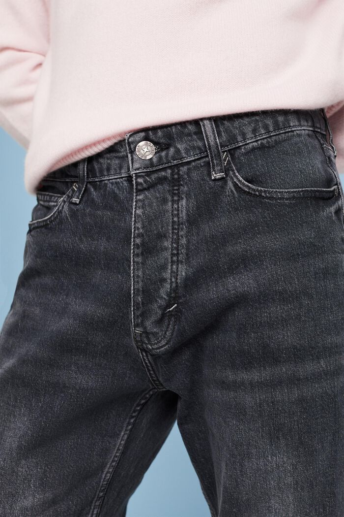 Casual retro jeans met middelhoge taille, BLACK MEDIUM WASHED, detail image number 4