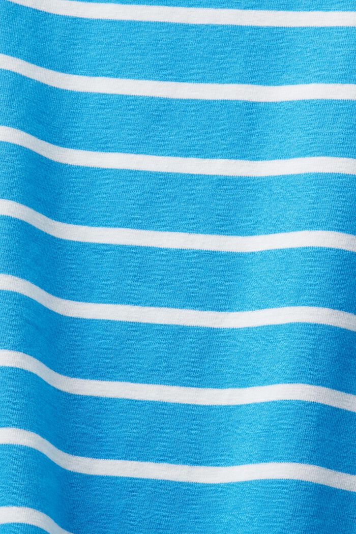 T-shirt rayé à col ras-du-cou, BLUE, detail image number 4