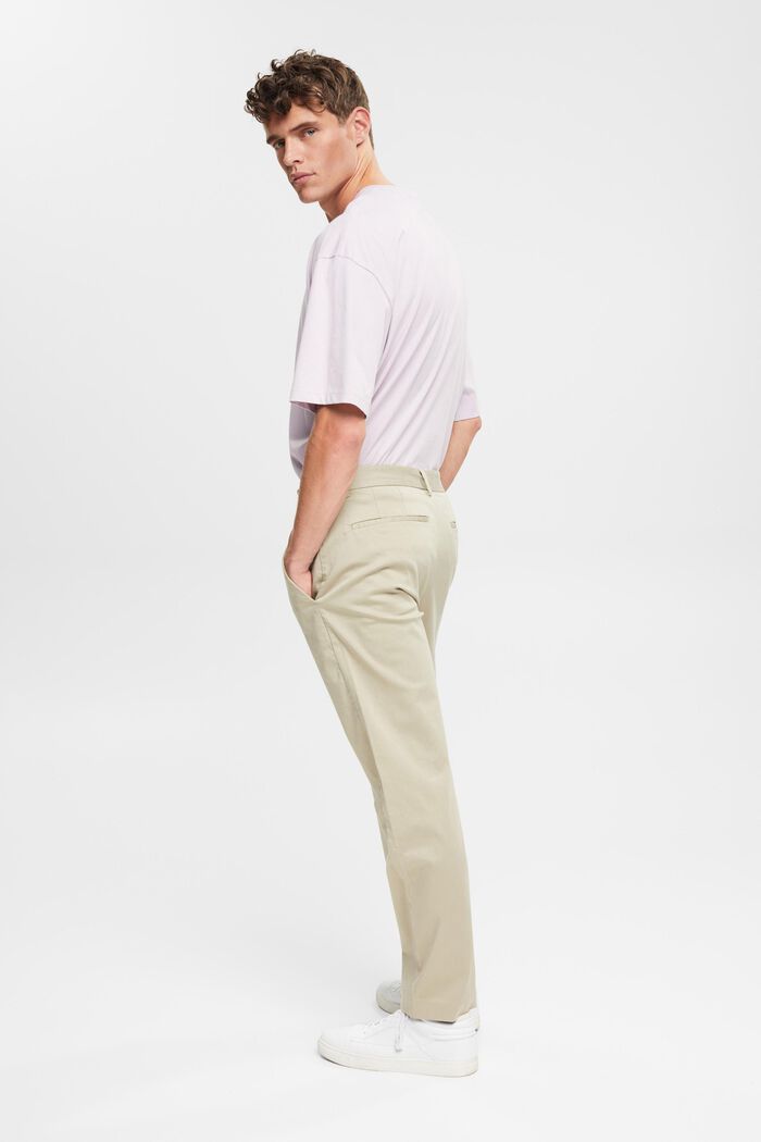 À teneur en TENCEL™ : pantalon chino, BEIGE, detail image number 5
