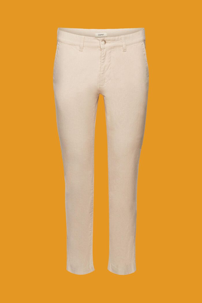 Pantalon chino bicolore, LIGHT BEIGE, detail image number 5