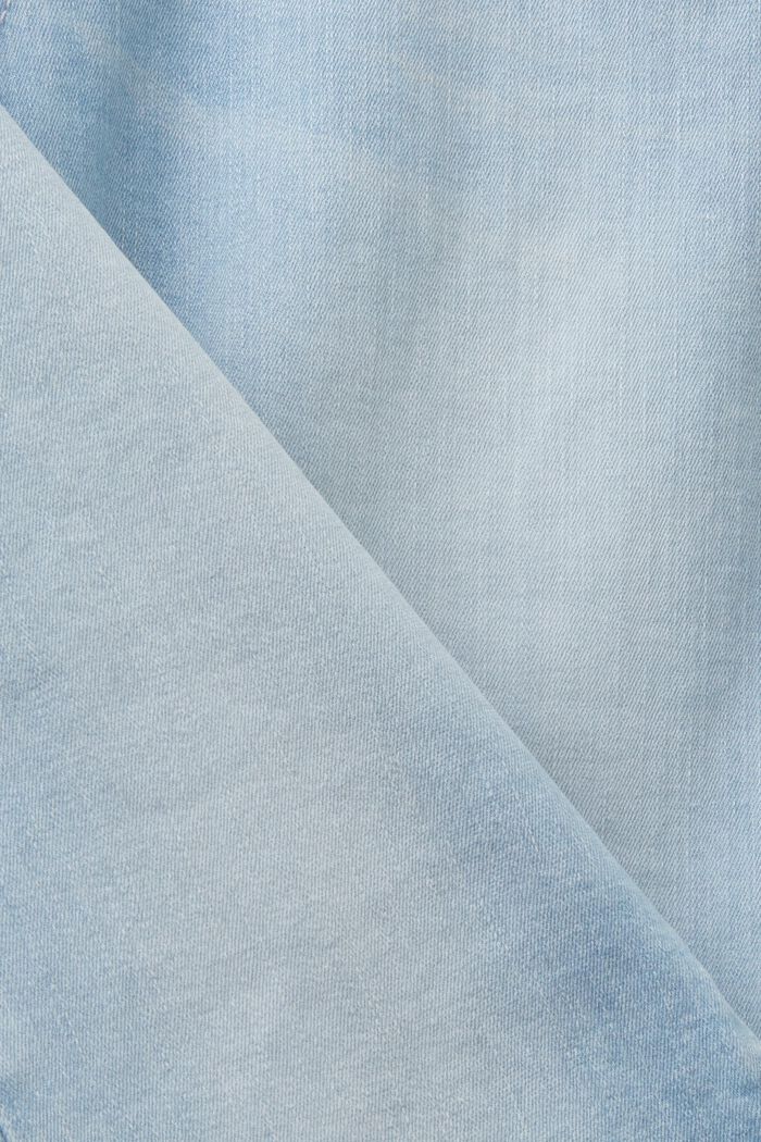 Skinny jeans van duurzaam katoen, BLUE BLEACHED, detail image number 5