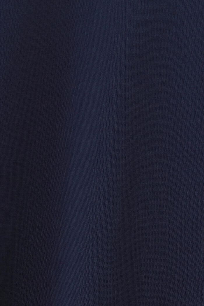 T-shirt van pima katoen-jersey met ronde hals, NAVY, detail image number 5