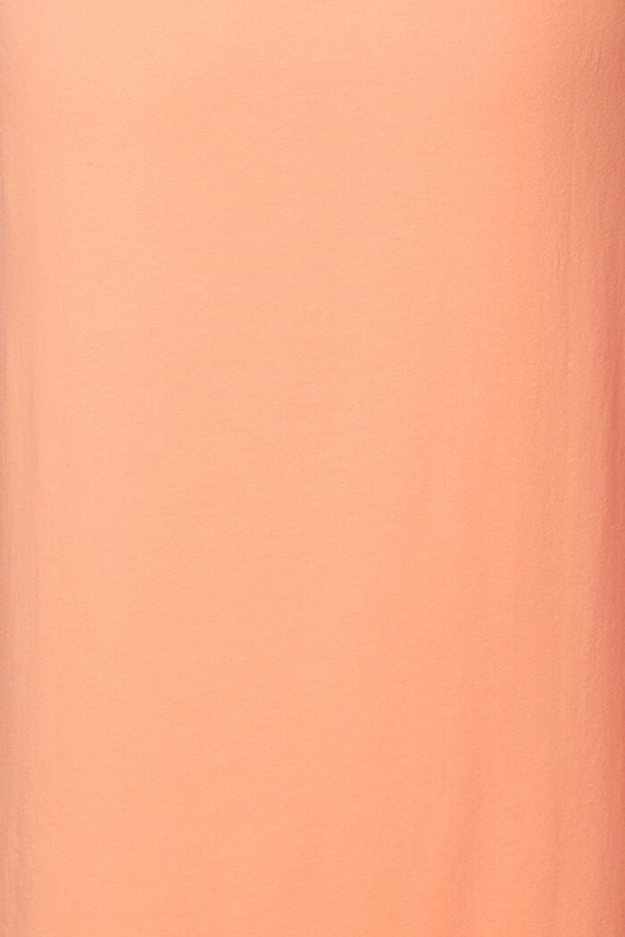 Jersey jurk met strikceintuur, biologisch katoen, ORANGE DUSK, detail image number 3