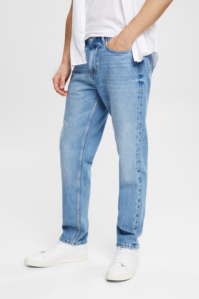Jeans met rechte pijpen, organic cotton