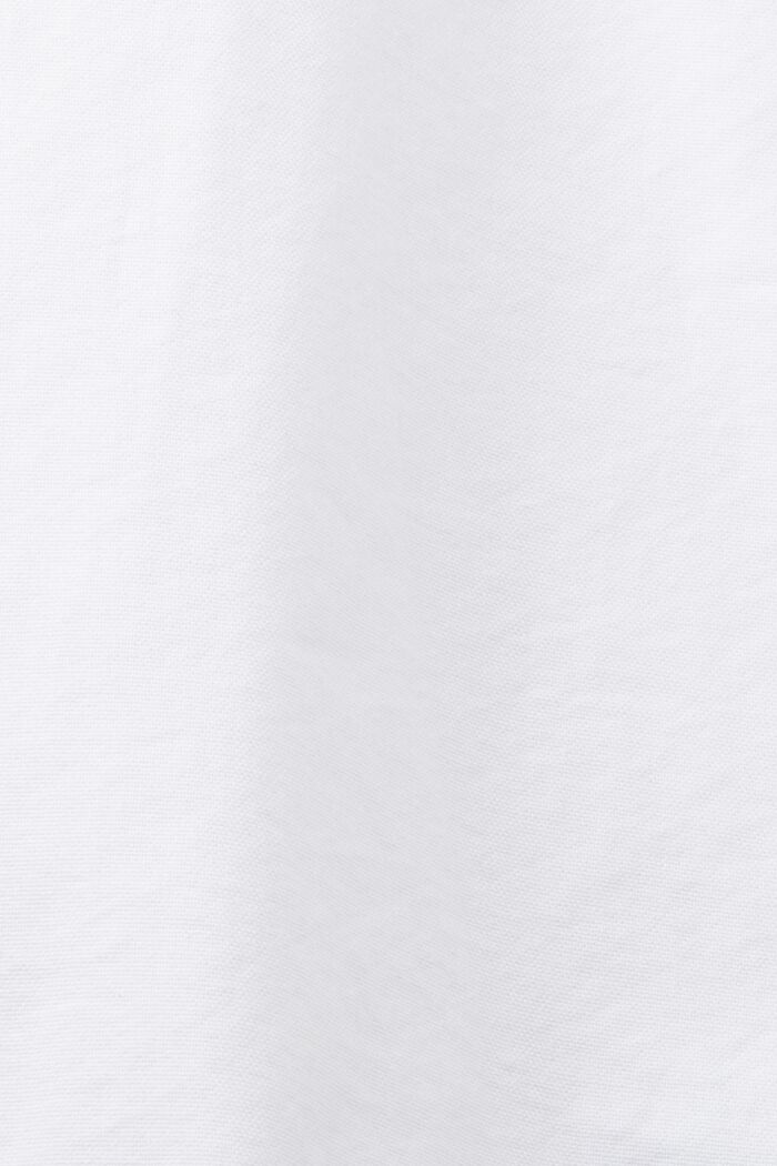 Buttondown-overhemd van katoen-popeline, WHITE, detail image number 5