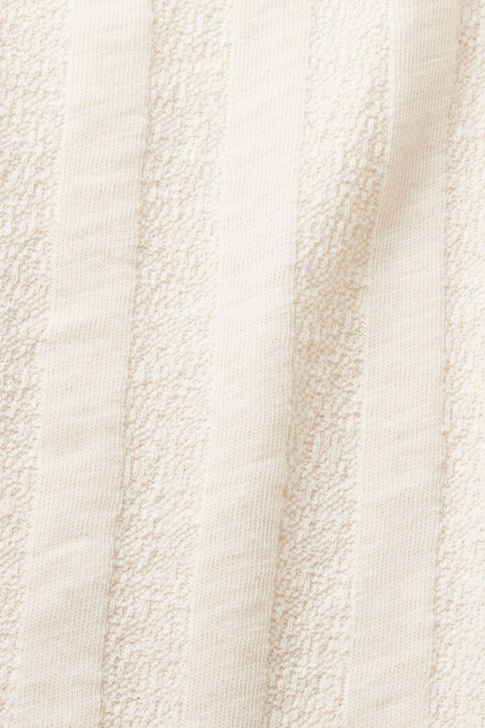 Haut en coton à effet côtelé texturé, LIGHT TAUPE, detail image number 5