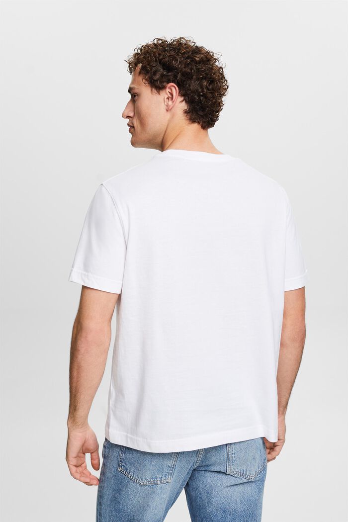 T-shirt à imprimé graphique, WHITE, detail image number 3