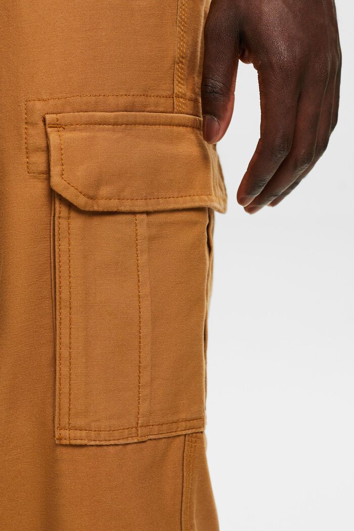 Pantalon cargo Straight Fit, CARAMEL, detail image number 4
