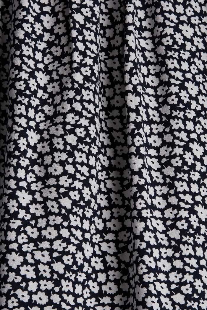Jupe CURVY longueur midi à motif floral, en LENZING™ ECOVERO™, NAVY, detail image number 1