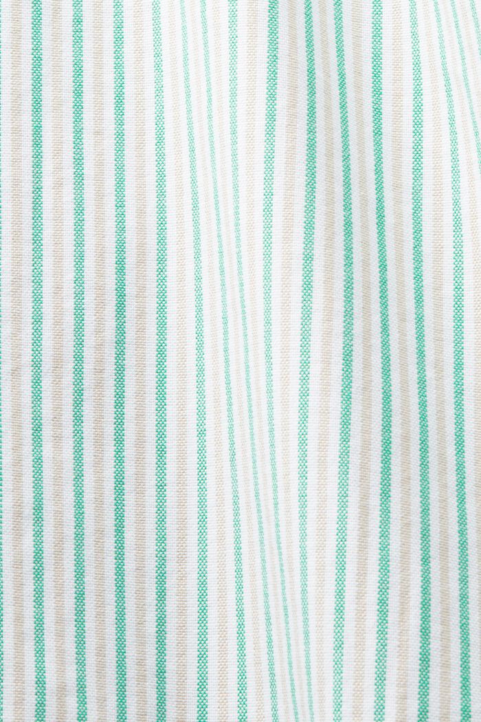 Oversized gestreept katoenen overhemd, GREEN, detail image number 6