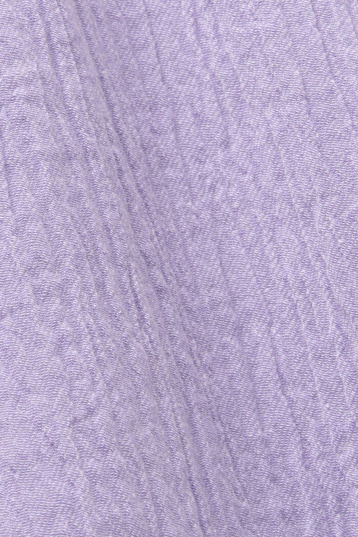 Robe longueur midi froissée dotée d’une ceinture, PURPLE, detail image number 5