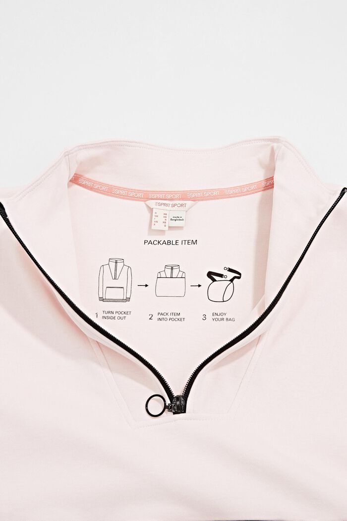 Sweat-shirt doté d’une poche zippée, LIGHT PINK, detail image number 6