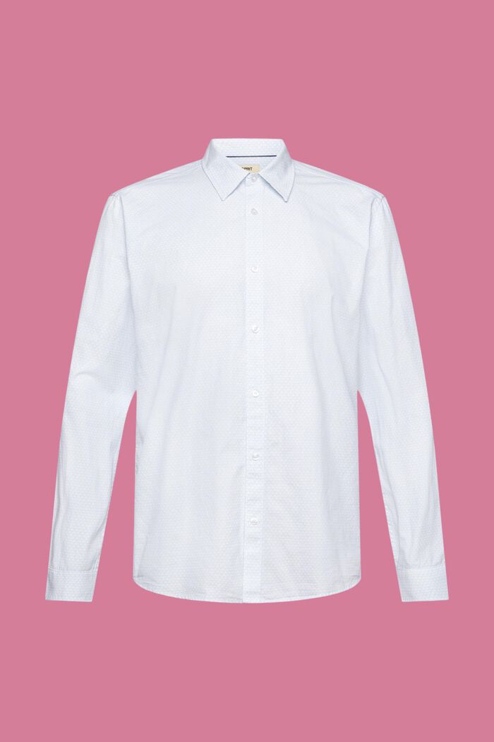 Slim fit-overhemd met patroon all-over, WHITE, detail image number 5
