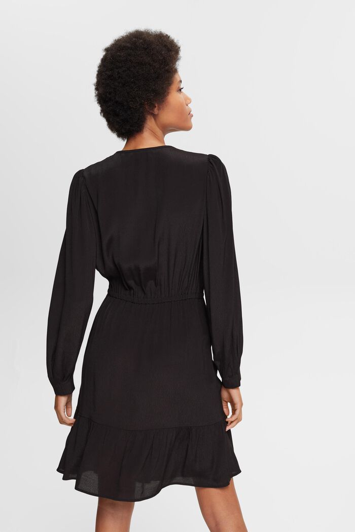 Mini-jurk met strikdetail, BLACK, detail image number 3
