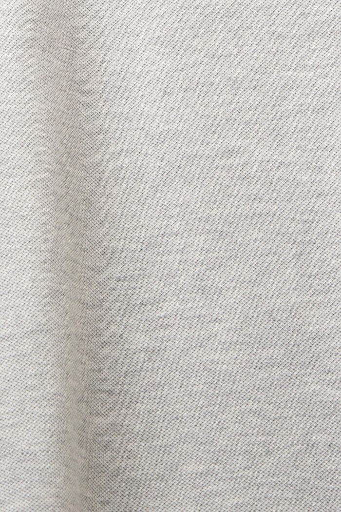 T-shirtjurk met polokraag en minilengte, LIGHT GREY, detail image number 5