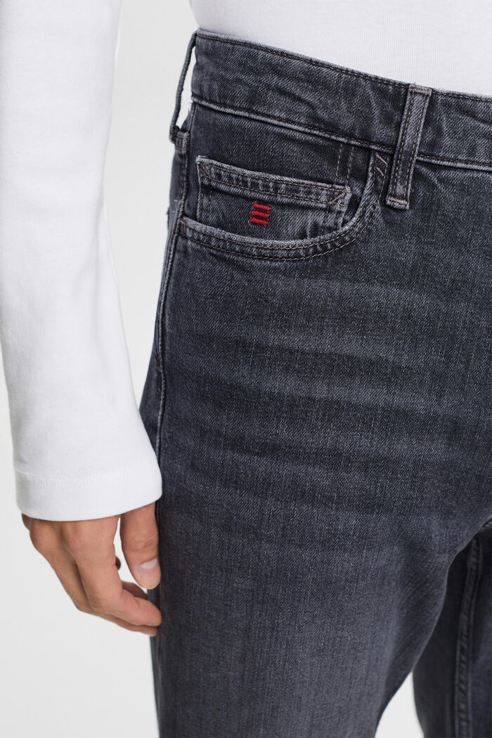 Casual retro jeans met middelhoge taille, BLACK MEDIUM WASHED, detail image number 2