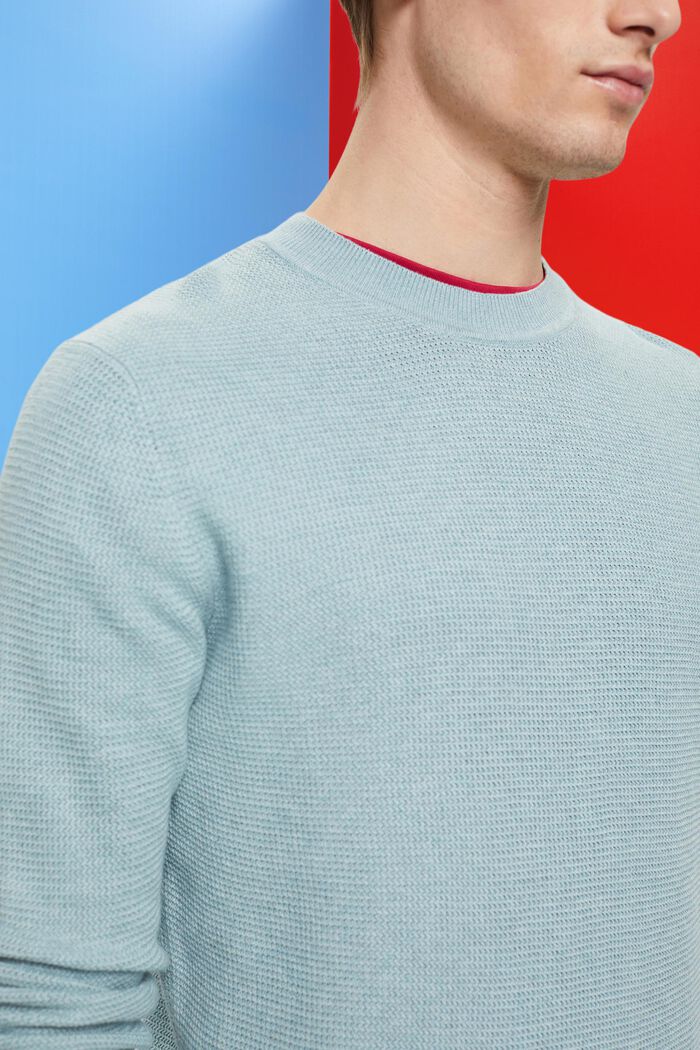 Gestreepte sweater, GREY BLUE, detail image number 2