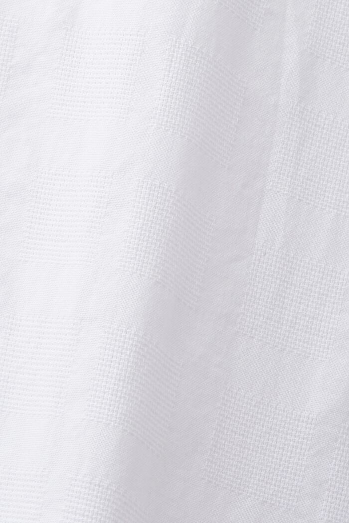 Gestructureerd katoenen overhemd, WHITE, detail image number 6
