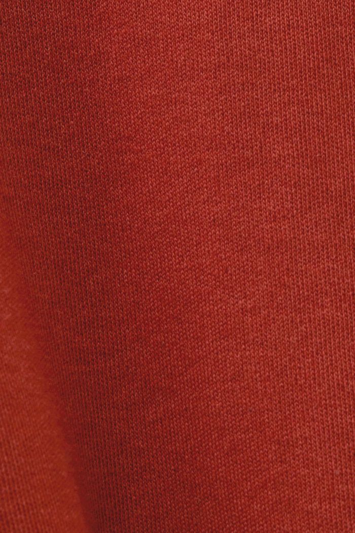 Robe longueur midi en jersey dotée d’une ceinture à nouer, TERRACOTTA, detail image number 6